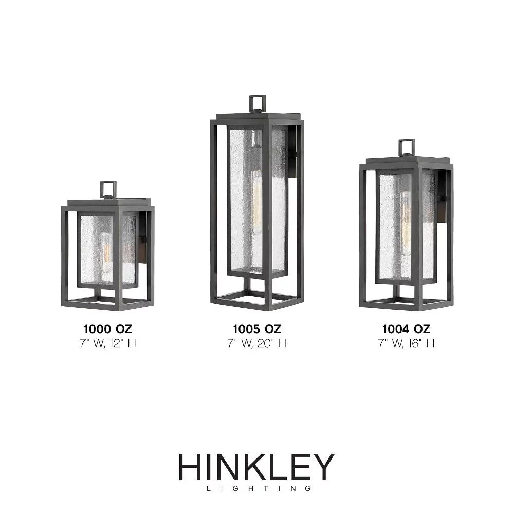 1-Light Large Outdoor Wall Lantern with Clear Seedy Glass G3244