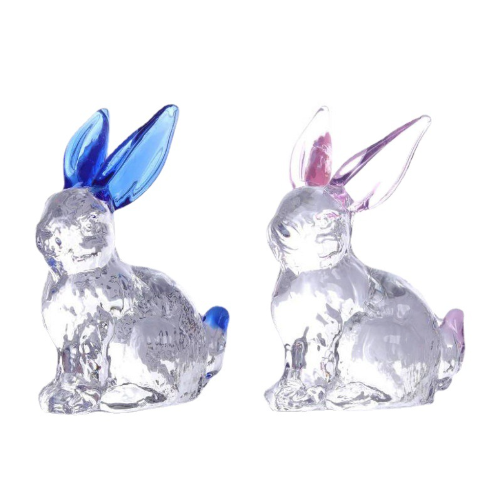 Blue Crystal Rabbit Figurine Ornament U178041