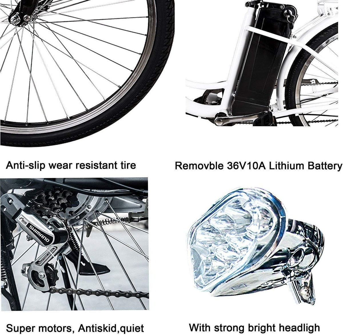 26 250W Cargo Electric Bicycle with Removable 36V10A Lithium Battery R640