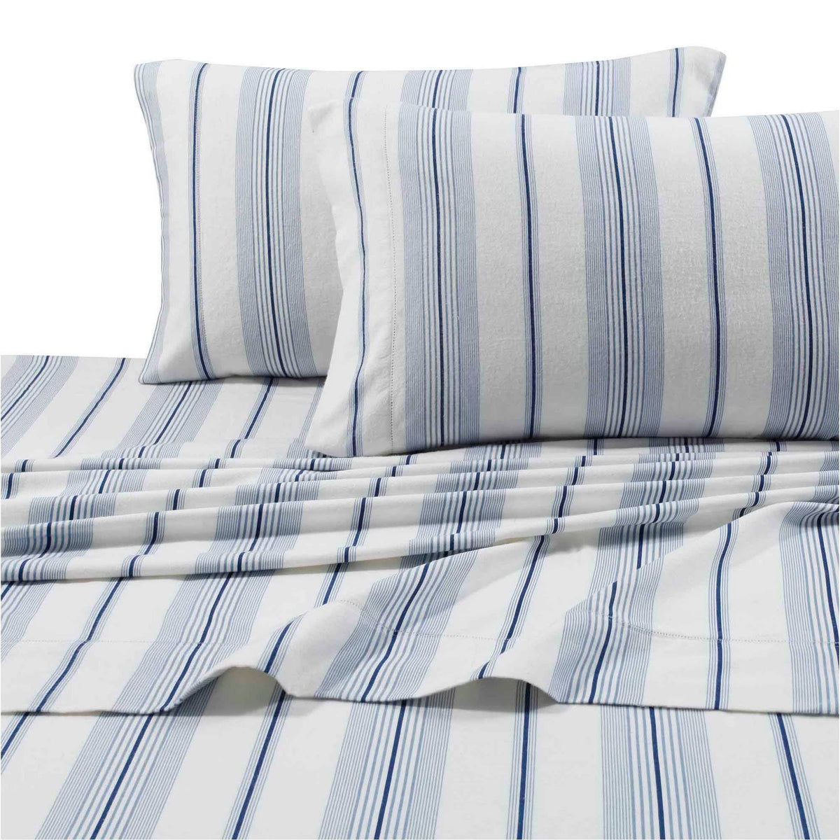 Assorted Flannel 200 GSM Stripe Extra Deep Pocket Sheet J592178