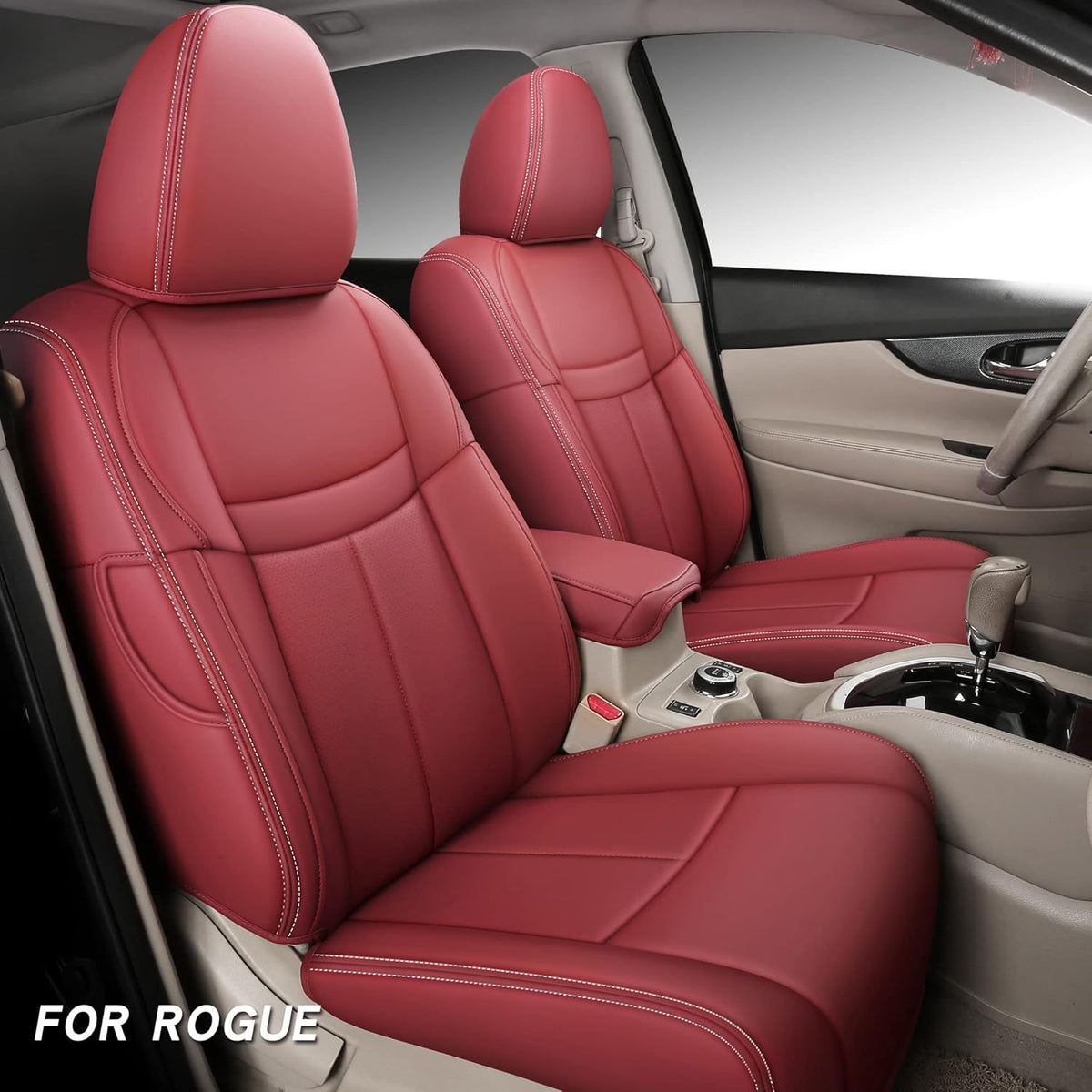 Faux Leather Custom Car Seat Covers Full Set N4454