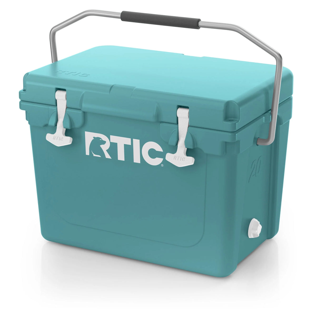 White 20 QT Rotomolded Hard-Sided Ice Chest Cooler J7768