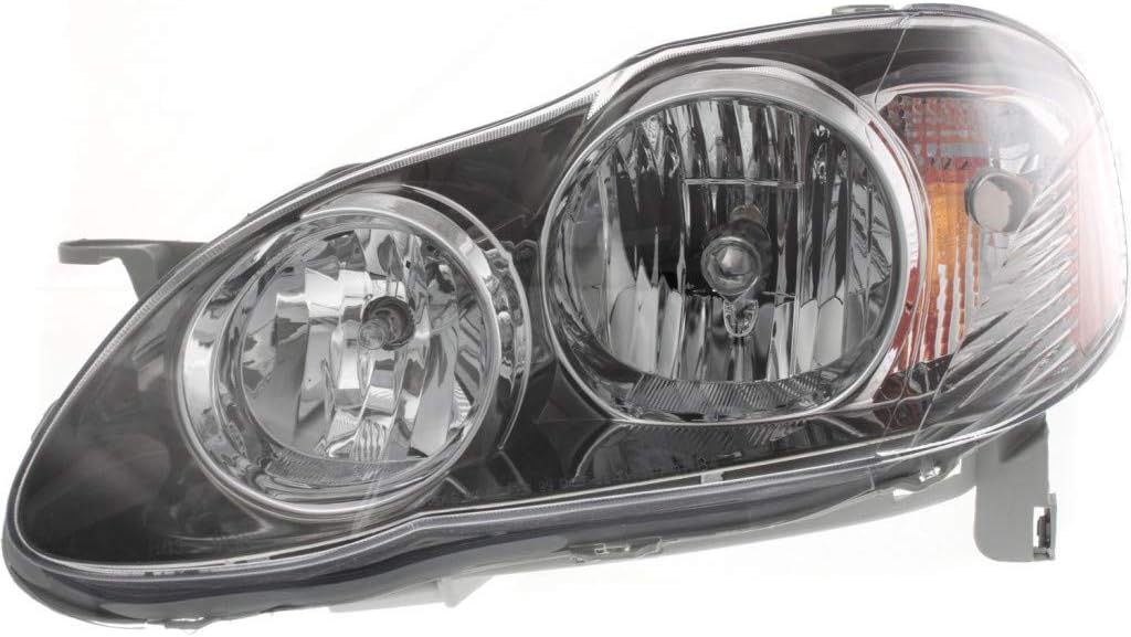 Driver Side Halogen Headlight Assembly for Toyota Corolla 2005-2008 K8492