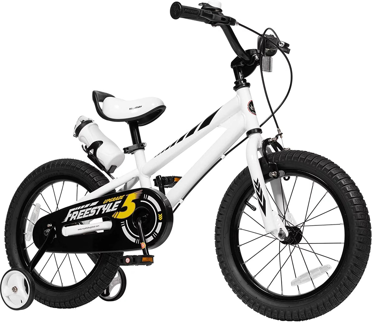 14 In Black Kids Bike with Training Wheels Z90452