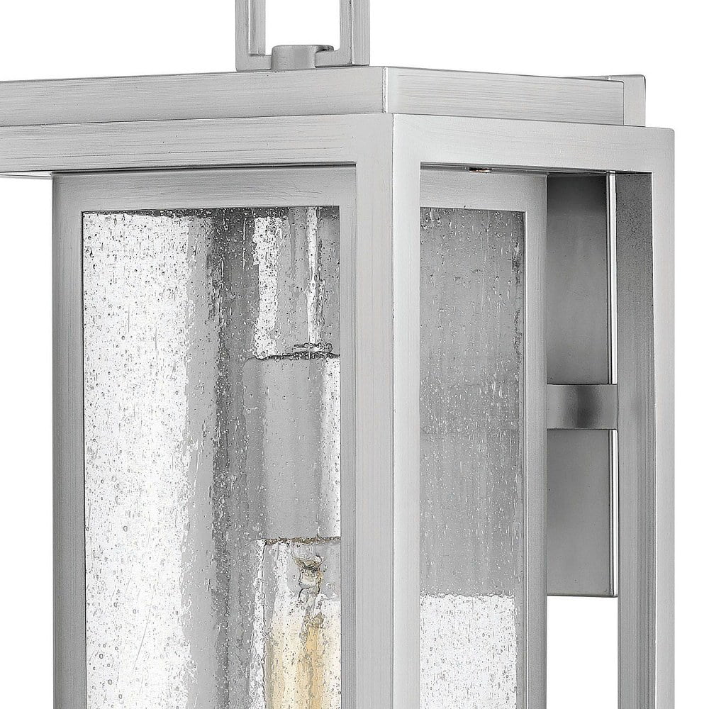 1-Light Large Outdoor Wall Lantern with Clear Seedy Glass G3244