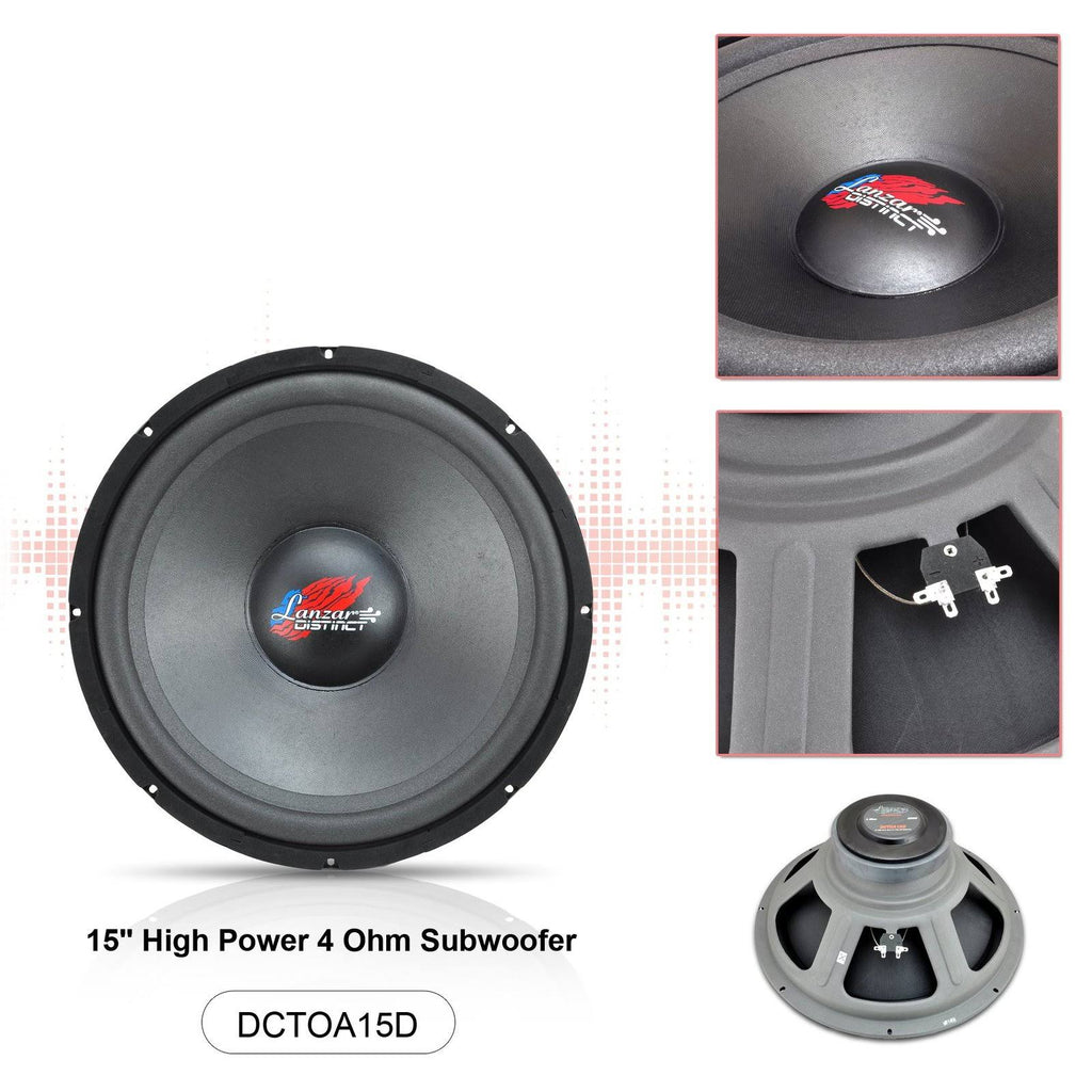 15in Car Subwoofer DVC Speaker C972875