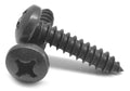 #6-20 x 1/2 Phillips Pan Head Sheet Metal Screw Black Oxide 10000 Pk O5498