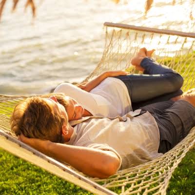 13 ft. Double Hand Woven Oatmeal Polyester Rope Hammock I24818