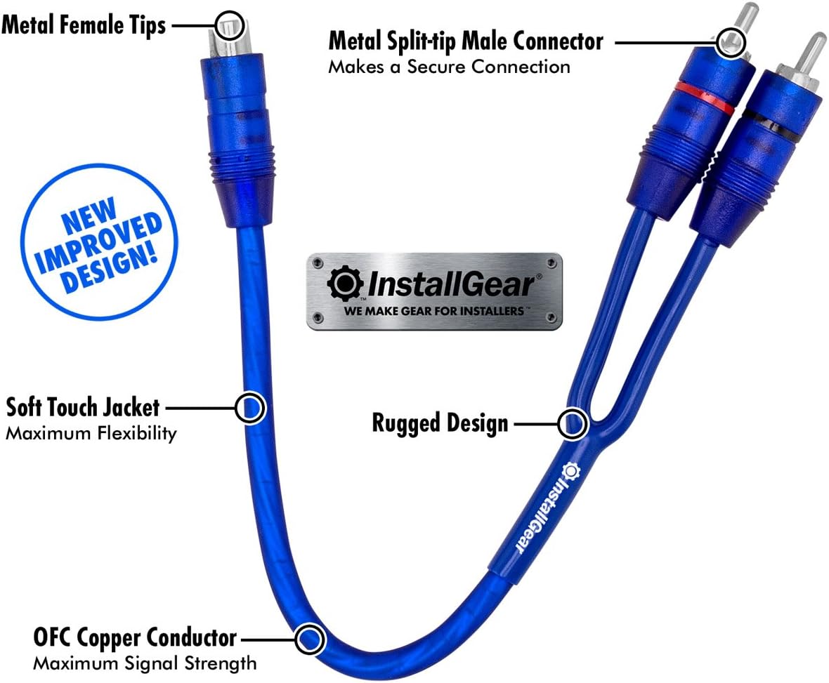 20ft Shielded 2-Channel RCA Cable Pack of 2 J4787