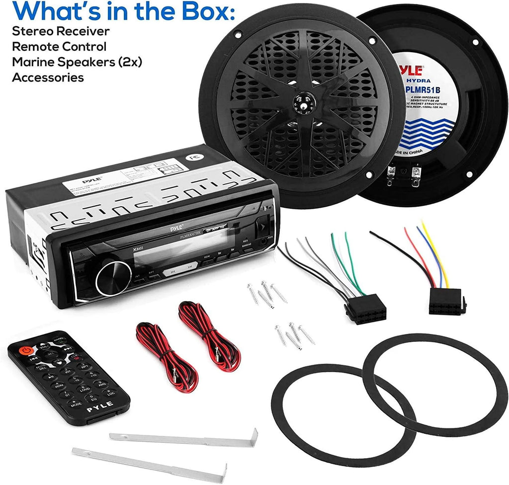 300 W Bluetooth Marine Stereo Receiver & Speaker Kit Z557