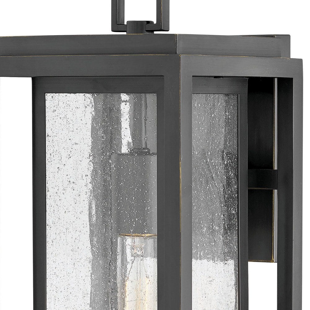 1-Light Large Outdoor Wall Lantern with Clear Seedy Glass G3244