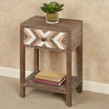 Handpainted Wooden Accent Table 24.5 Inches Tall A5744