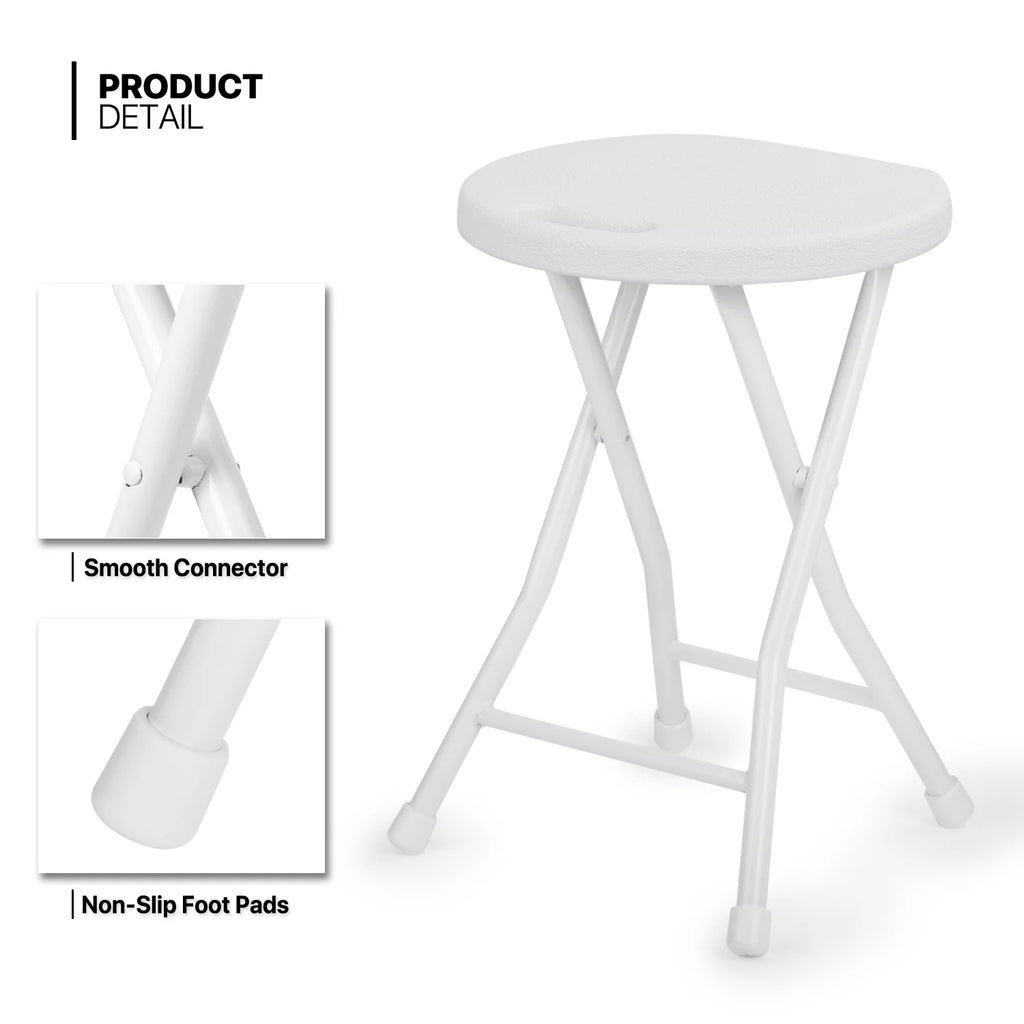 5.5 FT Folding Table and Chair Set of 13 White P538