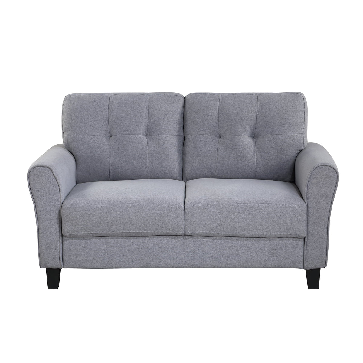 58" Gray Upholstered 2 Seater Sofa X2580