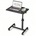 Grey Overbed Bedside Table with Mobile Tray Desk D259