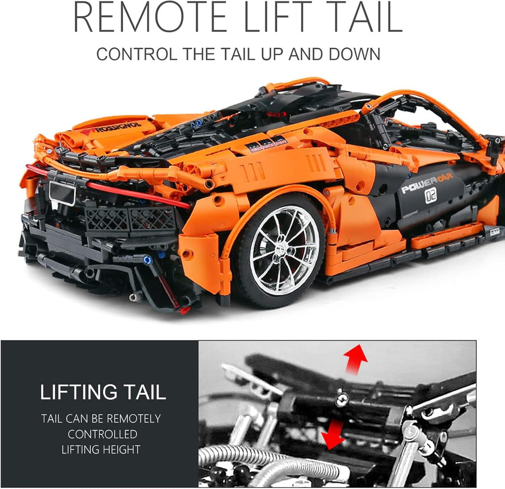 RC Sports Car Building Kit, 3228 Pieces 1:8 Scale T4396