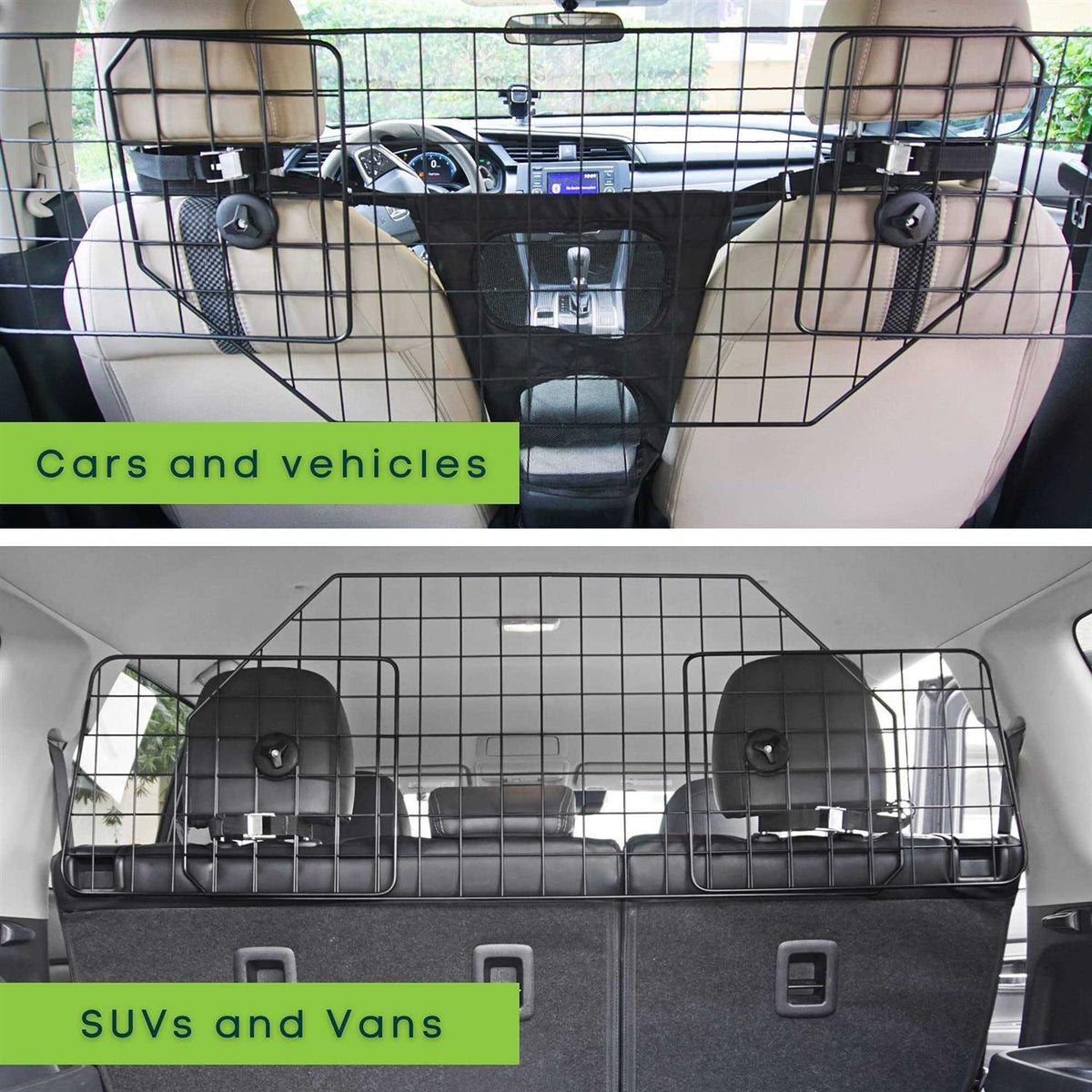Adjustable Dog Car Barrier with Guard Mesh U691892