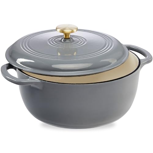 7.5 Quart Enamel Cast-Iron Round Dutch Oven J60741