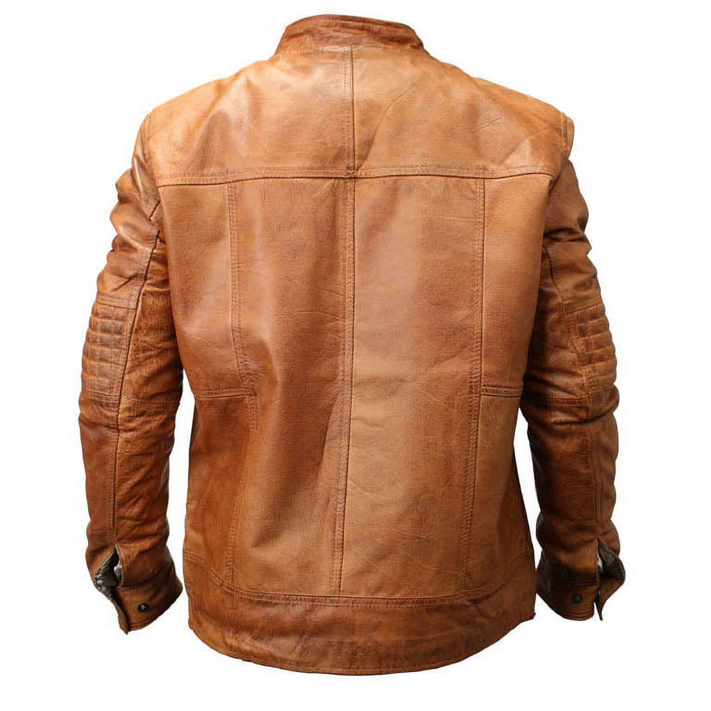 Brown Sheep Skin Leather Jacket C54420