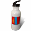 Mongolia Flag Button 21 oz Sports Water Bottle J6103