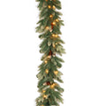 Green Pre-Lit Artificial Christmas Garland, 9 Feet I951749