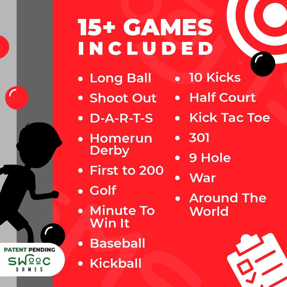 Giant Inflatable Outdoor Dartboard with Soccer Balls, Air Pump & Score Card D252
