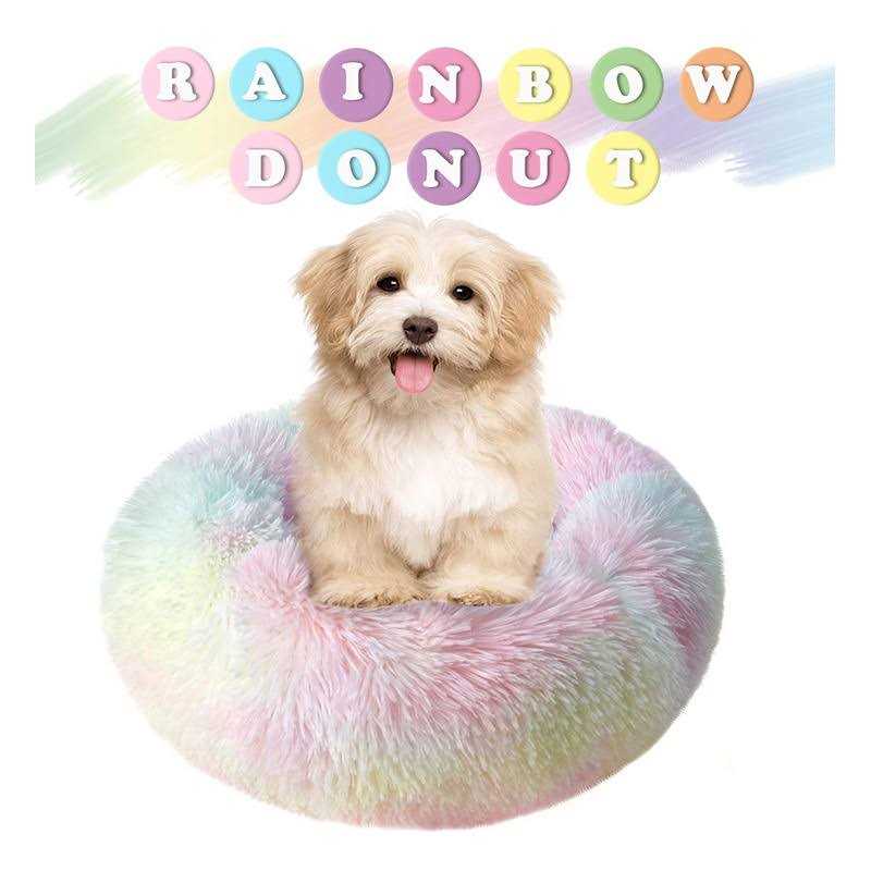 Round Plush Donut Pet Bed K34390