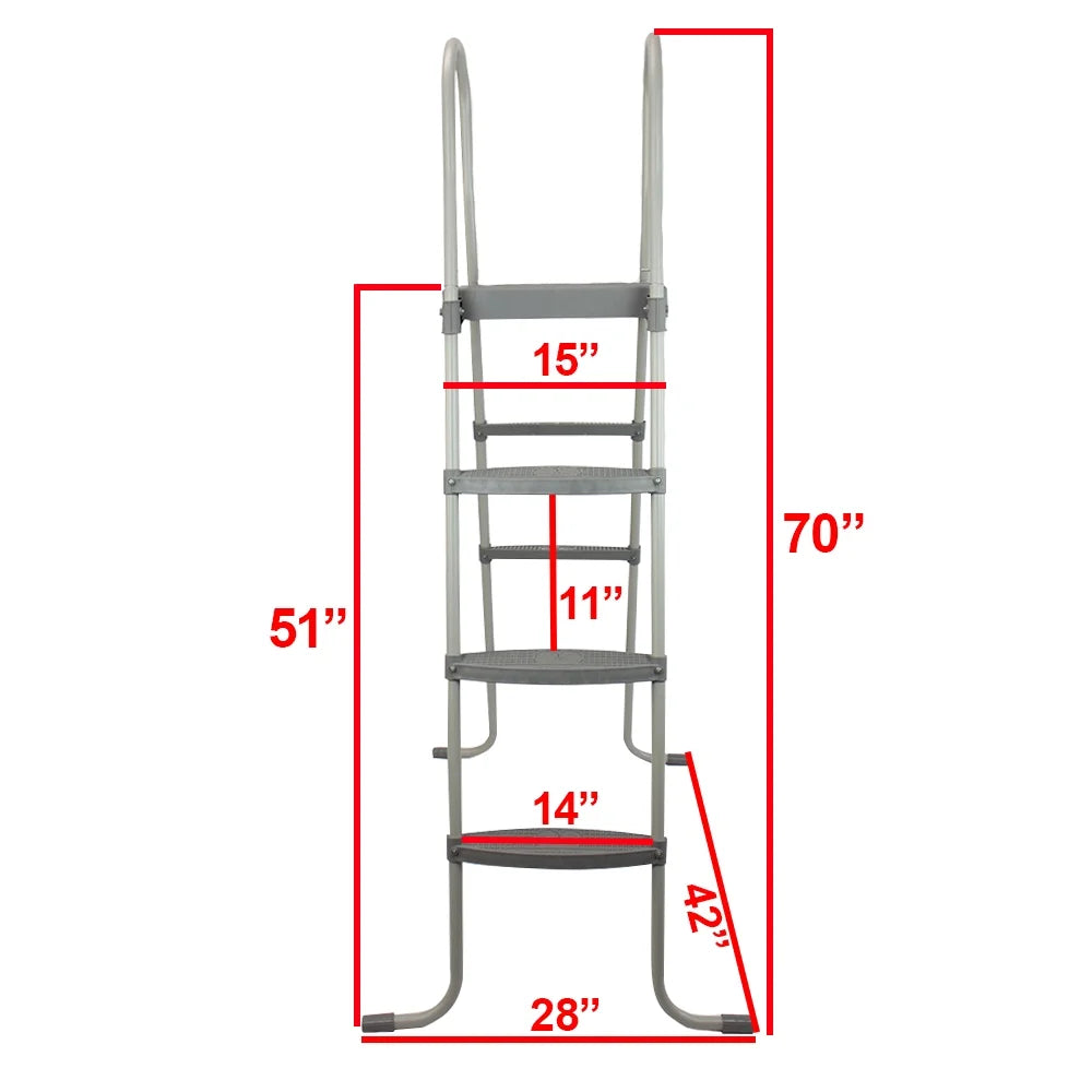 Rectangle Metal Frame Above Ground Swimming Pool T7280
