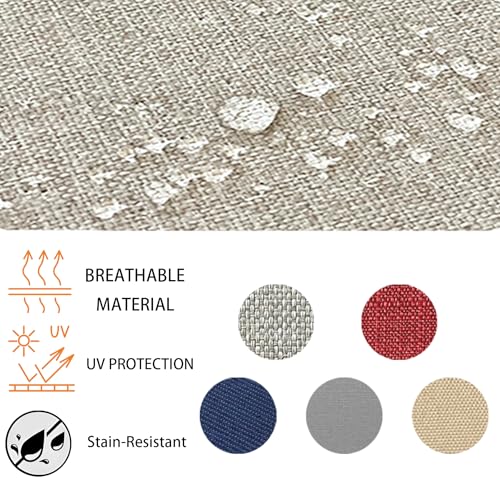 20"x42" Water-Proof Outdoor Dining Cushion Set of 1 with Handles & Ties A480602