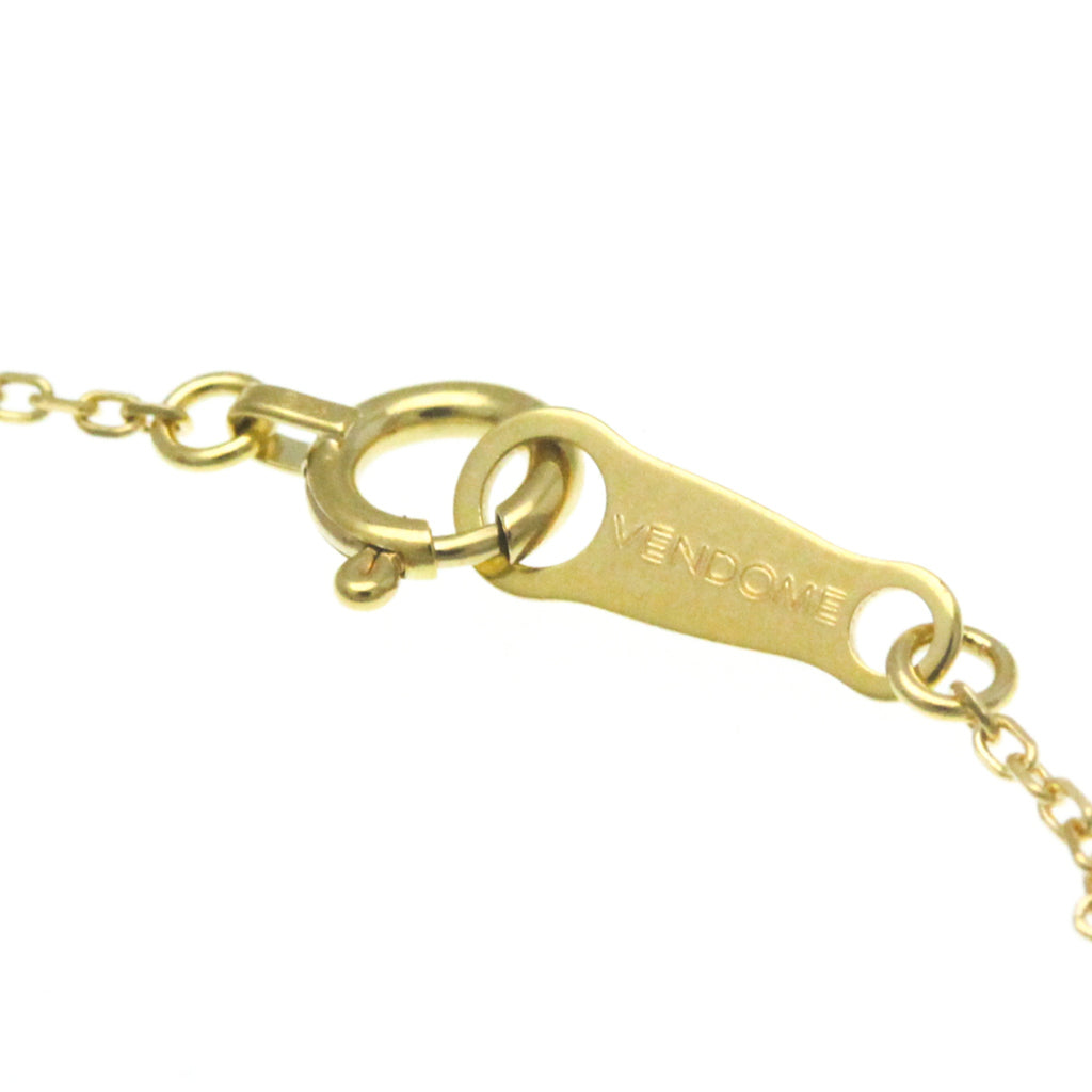 18K Yellow Gold Horseshoe Diamond Pendant Necklace K717518