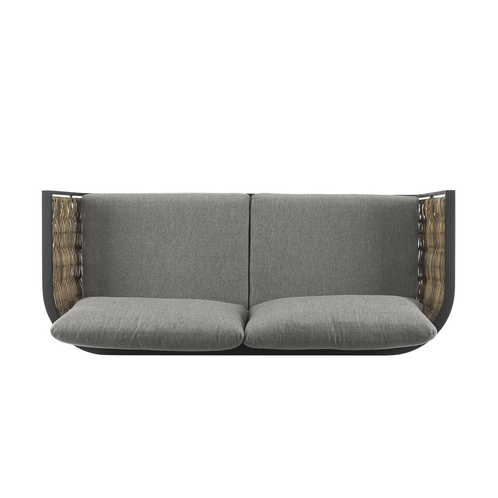 Black Outdoor Loveseat I71560