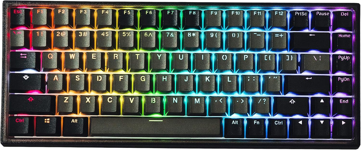 Hot Swappable Mechanical Keyboard 84-Key RGB Backlit Black Z7693