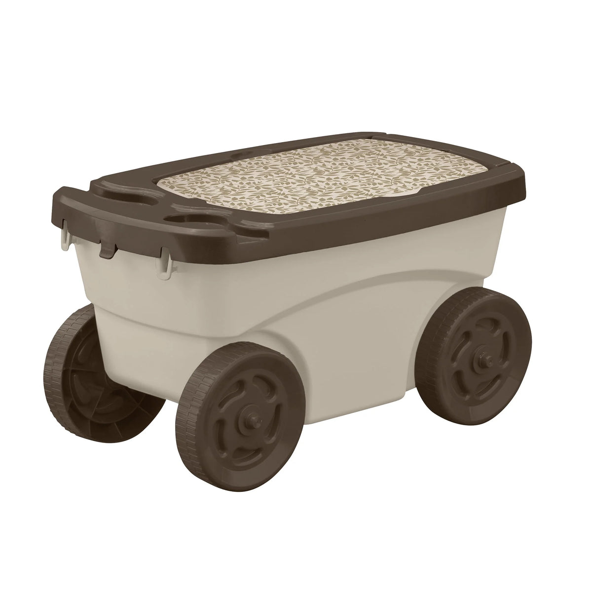 Rolling Garden Scooter with Wheels & Pull Strap S3348