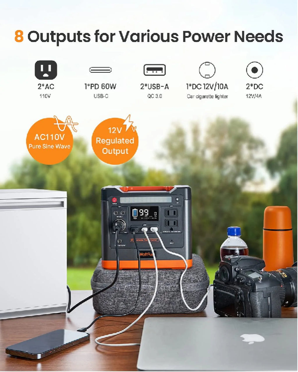 Portable Power Station 96000mAh 298Wh LiFePO4 K774