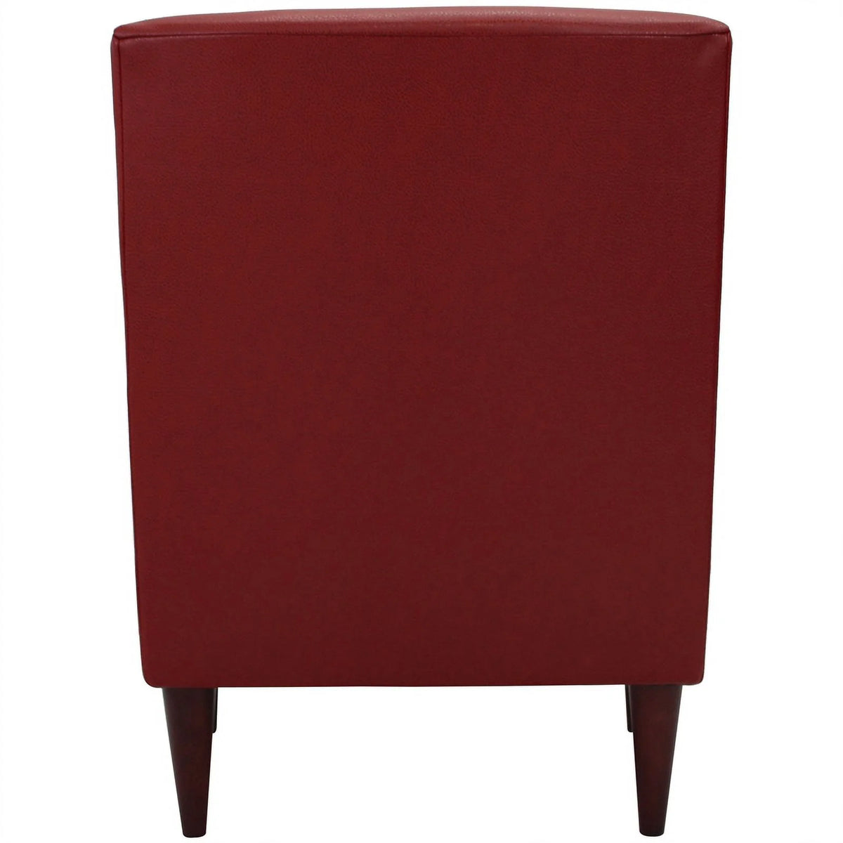 Red Faux Leather Arm Chair E6320