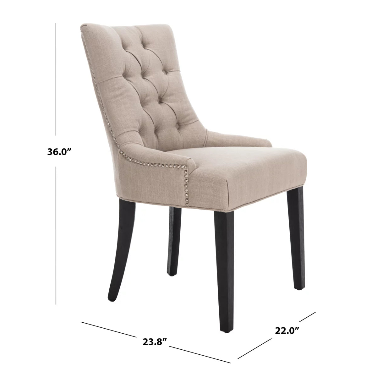 Set of 2 Tufted Side Chair Y172