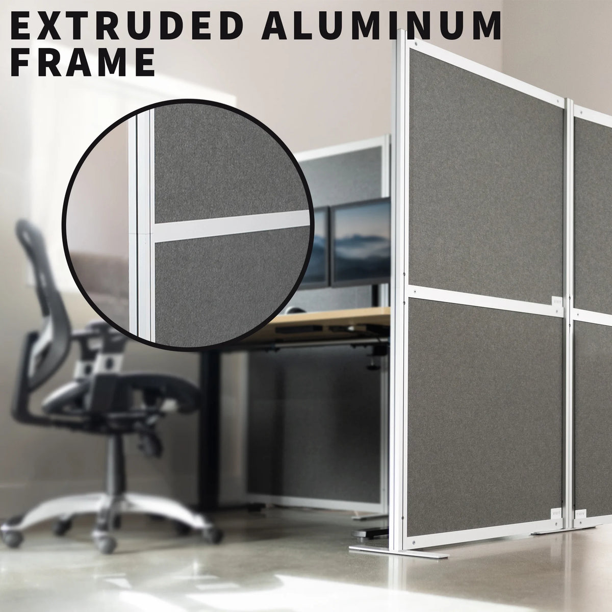 T-Shaped Modular Wall System, 4 PET Panels I244357