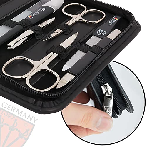 Manicure Pedicure Kit Set with Genuine Leather Case Y857598
