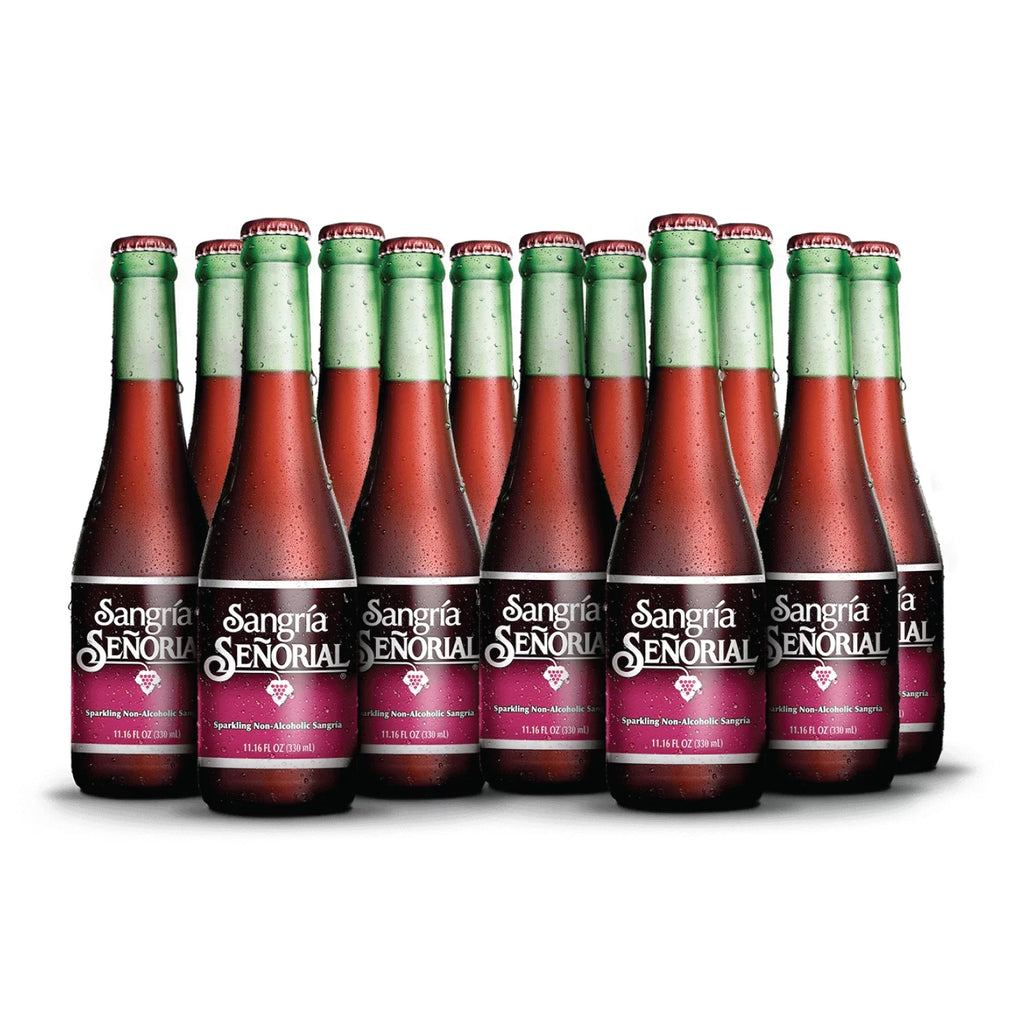 12/11.16 fl. oz. Glass Bottle Case (12-Pack) Sparkling Non-Alcoholic Sangria U359