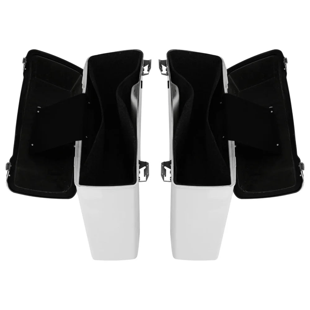 White Hard Saddlebag Trunk O2063