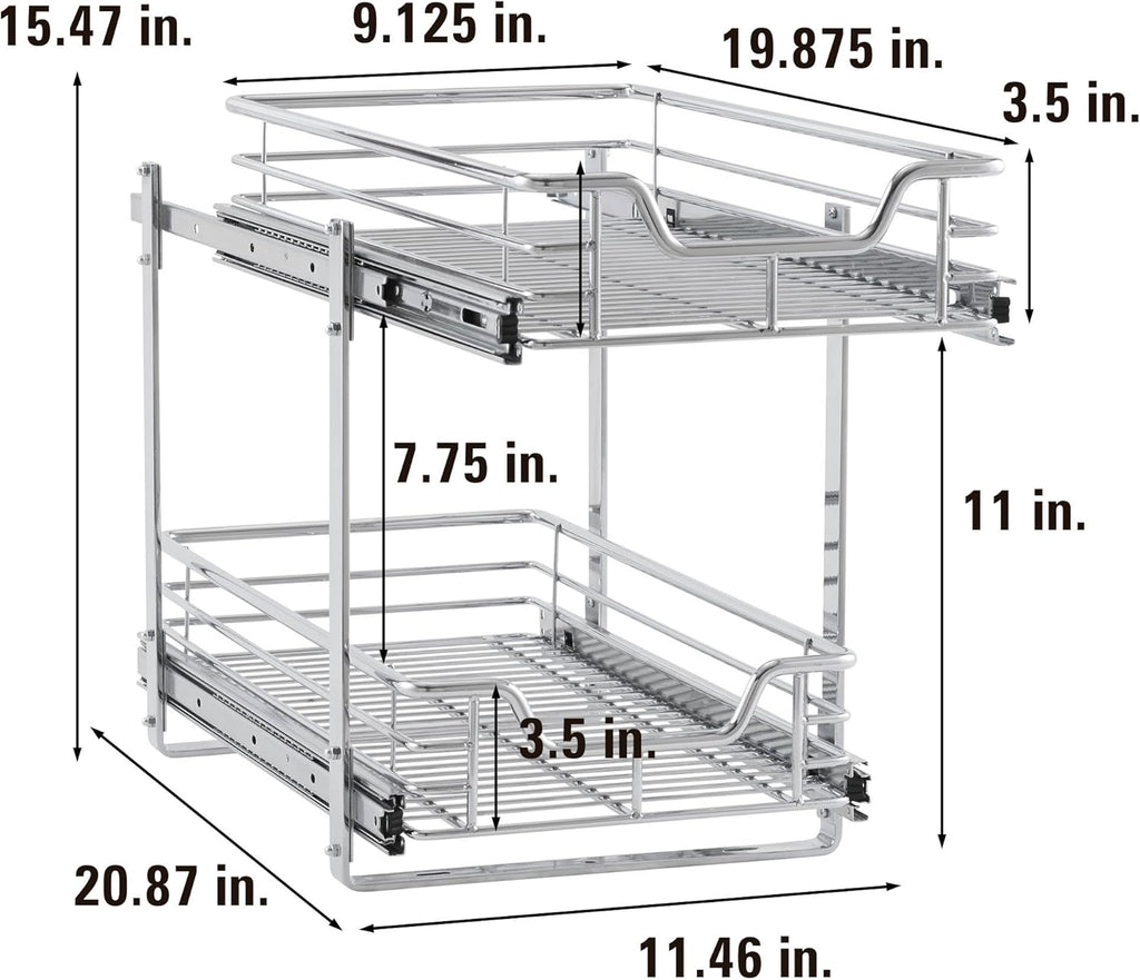 2-Tier Sliding Cabinet Organizer N2000