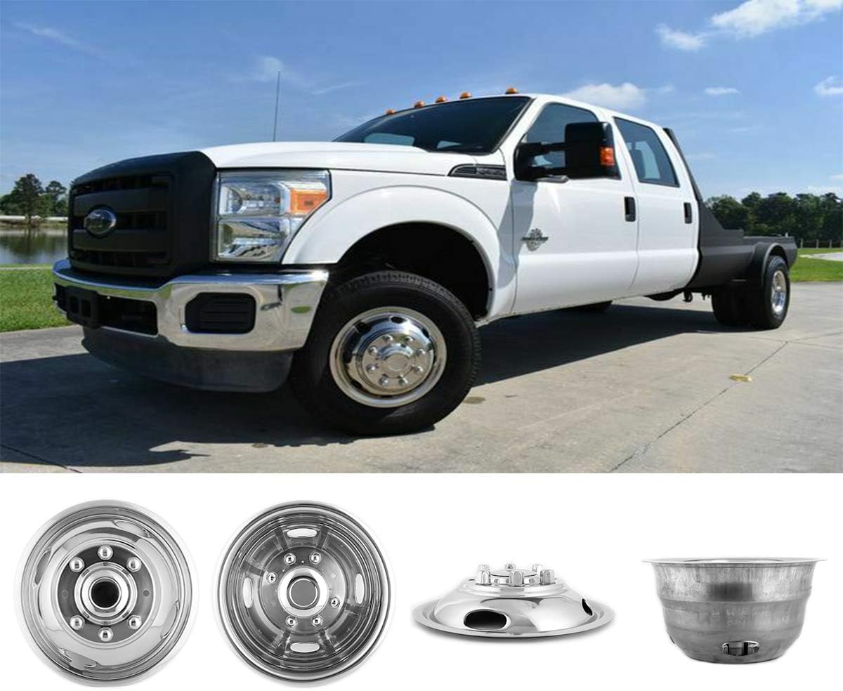 17inch Polished Stainless Steel 8 Lug Wheel Simulators N3576