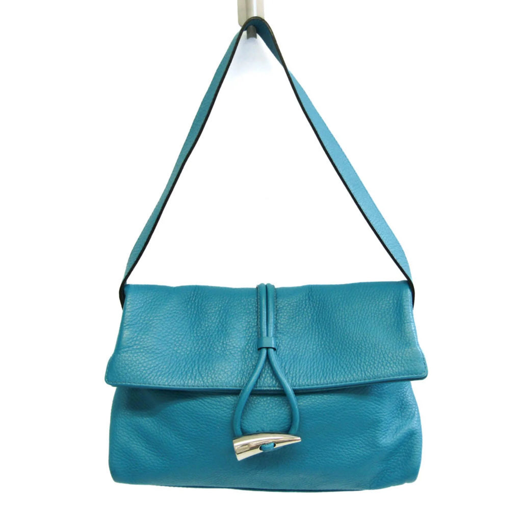 Pre-Owned Leather Shoulder Bag F985