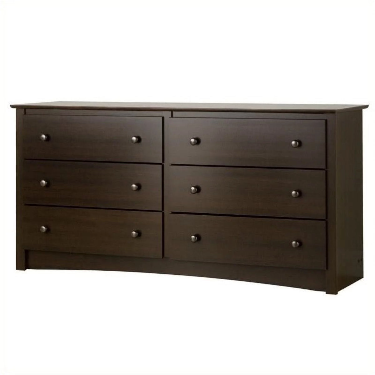 3-Piece Set with 2 Night Tables and 6 Drawer Dresser in Espresso U357