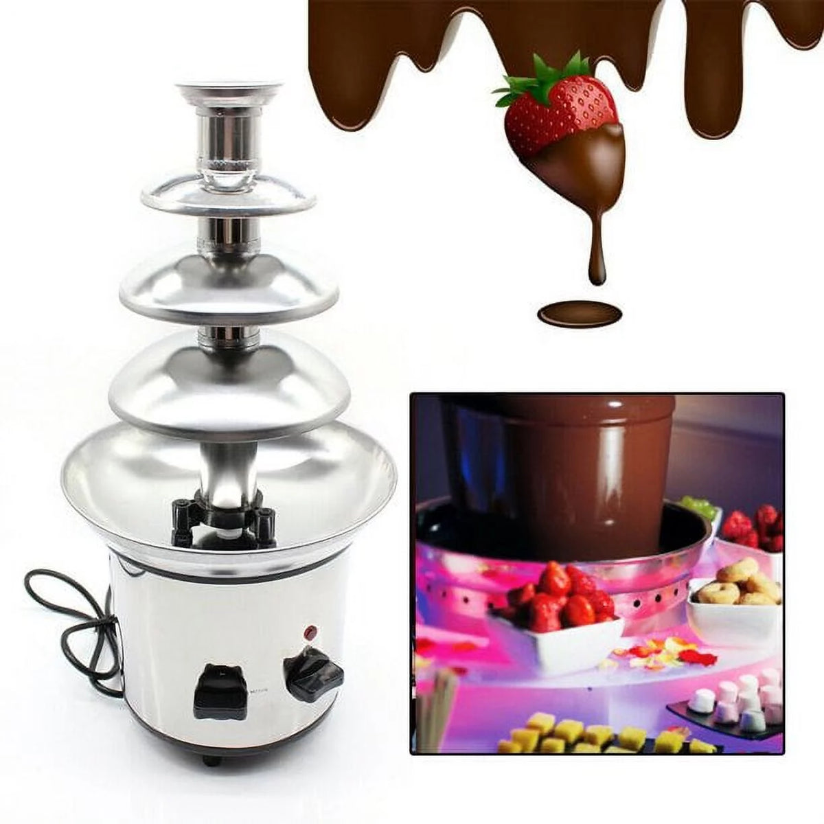 Stainless Steel Chocolate Fondue Fountain K752