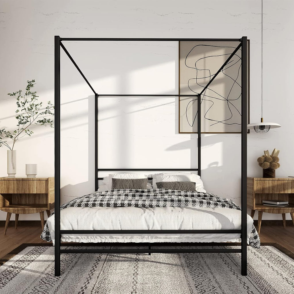 Queen Metal Canopy Bed Frame N960