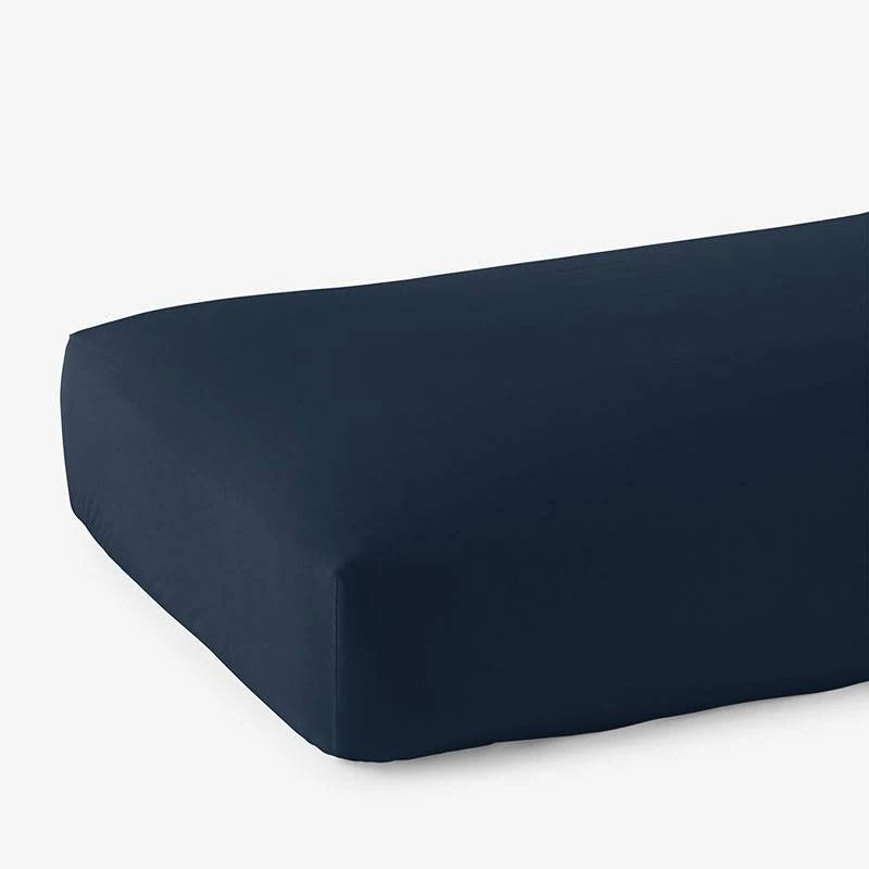 Midnight Blue Supima Cotton Sateen California King Fitted Sheet H4873
