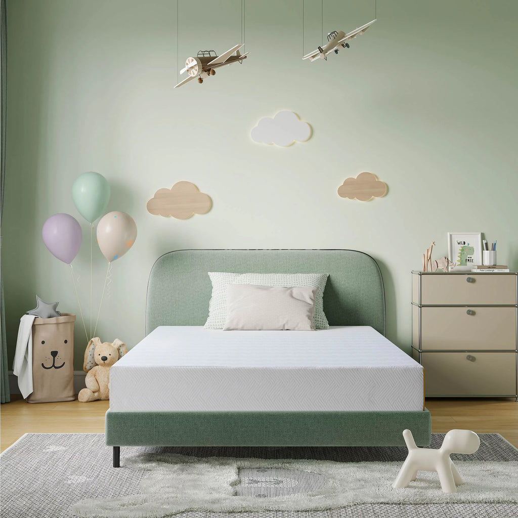 Black 8 inch Twin Size Gel Memory Foam Mattress Y454