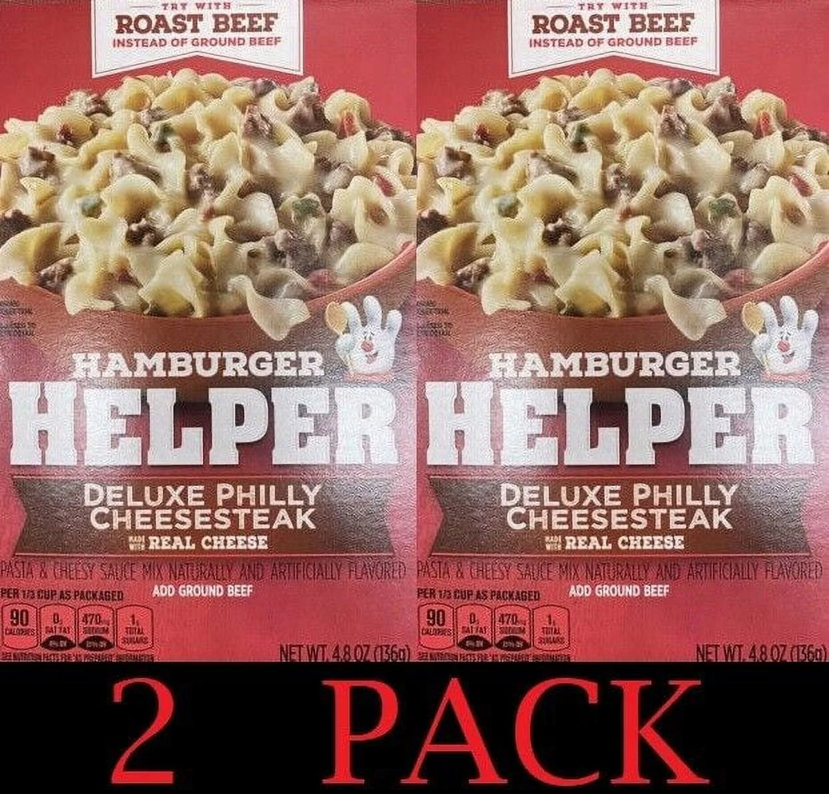 Hamburger Helper Philly Cheesesteak Mix 4.8 oz 2 Pack O256