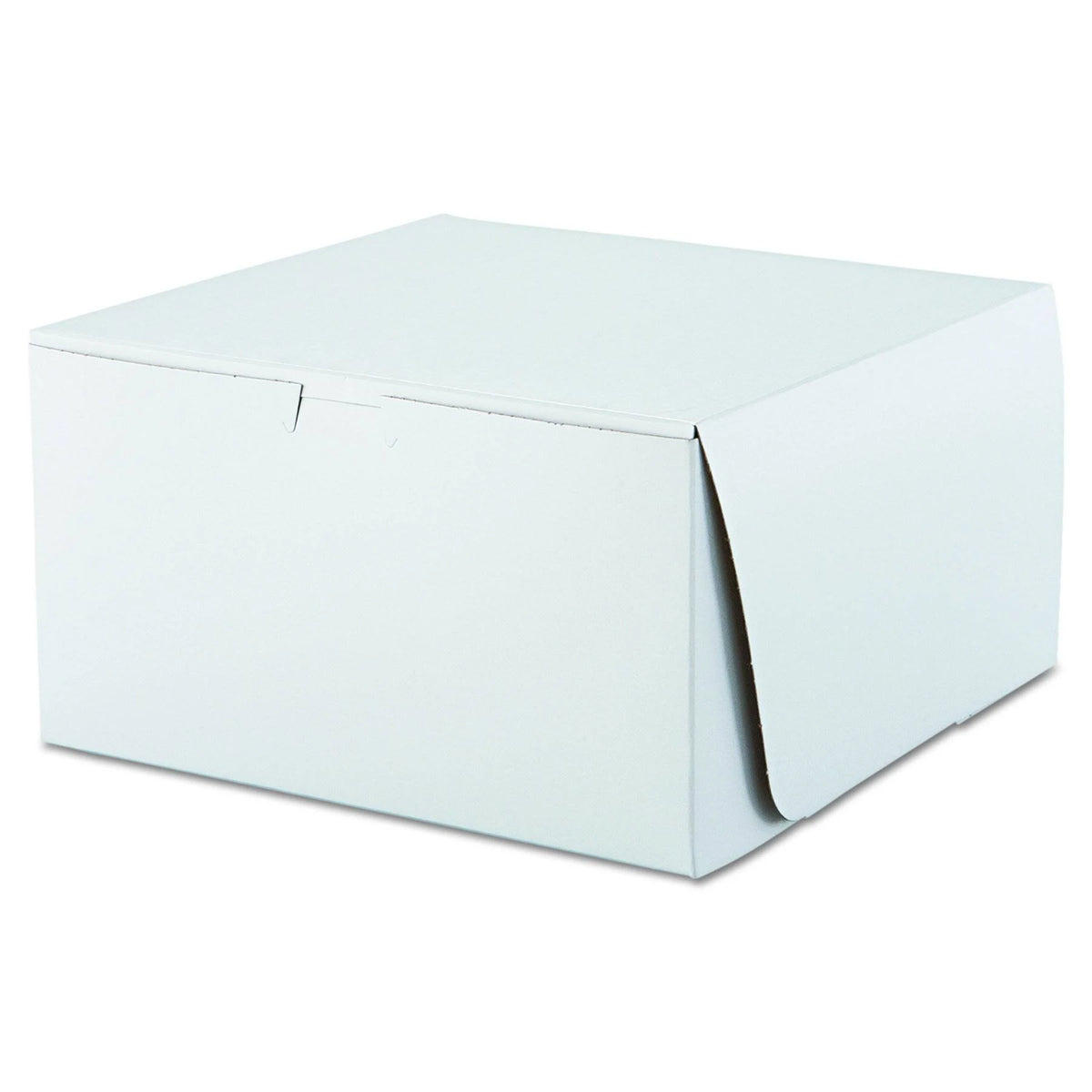 White 10W x 10D x 5 1/2H Bakery Boxes 100/Carton E91680